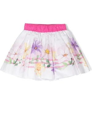 MONNALISA Floral-print A-line mini skirt