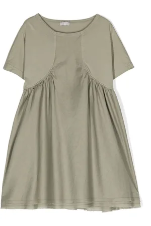 Il gufo Short-sleeve gathered dress