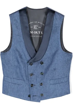 Brunello Cucinelli Double breasted linen/flax waistcoat