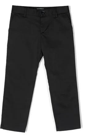 Emporio Armani Straight-leg cotton trousers