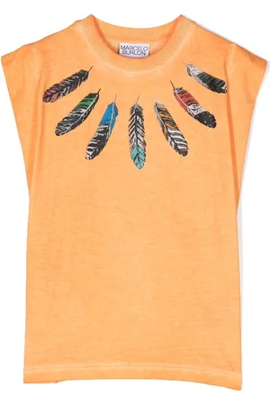 MARCELO BURLON Collar Feathers Over top