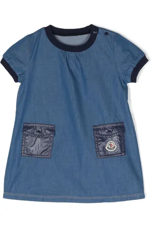Moncler Logo pockets denim dress