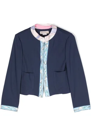 PUCCI Junior Pesci-print round-neck jacket