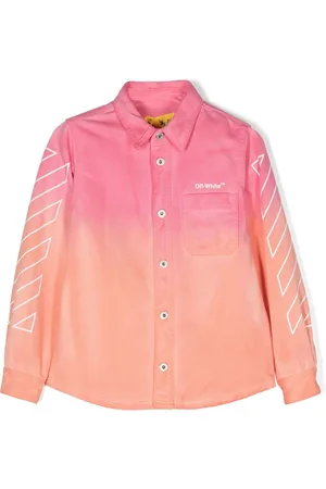 OFF-WHITE Tie-dye effect long sleeved shirt