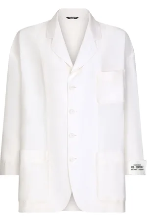 Dolce & Gabbana Linen-silk single-breasted blazer