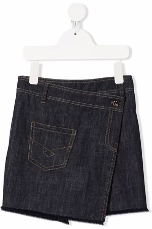 Brunello Cucinelli Linen denim-style skort
