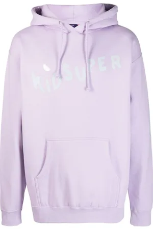 KIDSUPER STUDIOS Logo-print long-sleeved cotton hoodie
