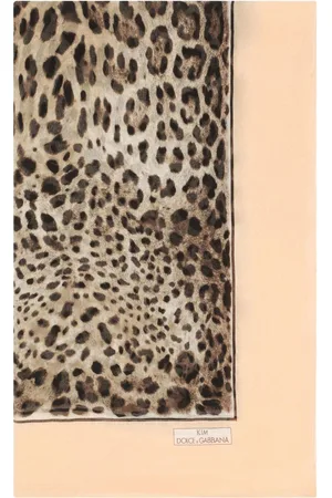 Dolce & Gabbana KIM DOLCE&GABBANA leopard-print silk scarf