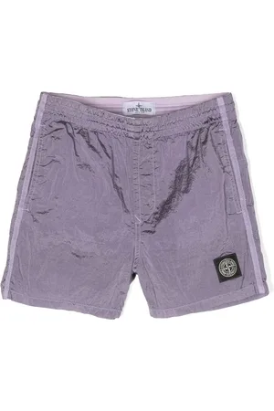 Stone Island Logo-patch swim shorts