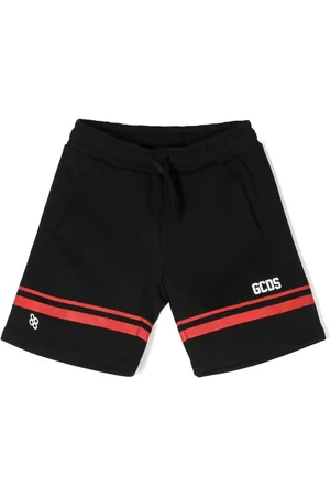 GCDS Logo-print cotton shorts