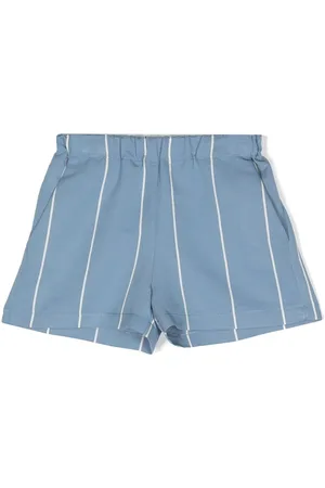 DOUUOD KIDS Striped straight-leg shorts
