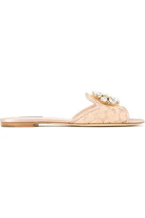 Dolce & Gabbana Rainbow Lace brooch-detail sandals
