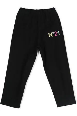 Nº21 Logo-print leg trousers