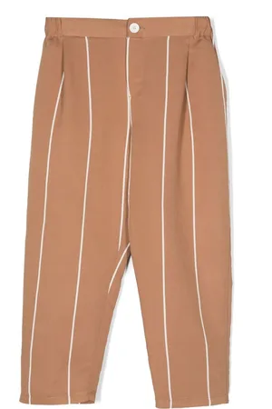 DOUUOD KIDS Striped tapered trousers