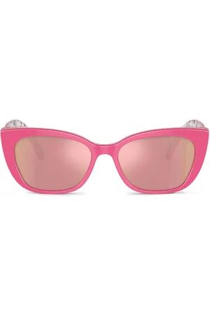 Dolce & Gabbana Floral-print cat-eye frame sunglasses