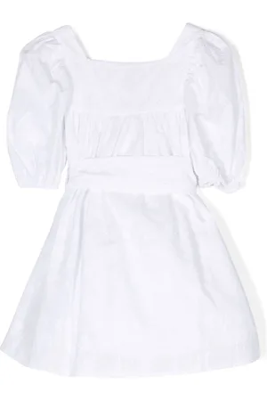 DOUUOD KIDS Bow fastening dress