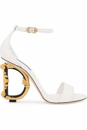 Dolce & Gabbana Baroque DG 105mm leather sandals