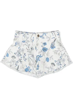 MISS BLUMARINE Floral print shorts