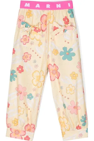 Marni Floral-print straight-leg trousers