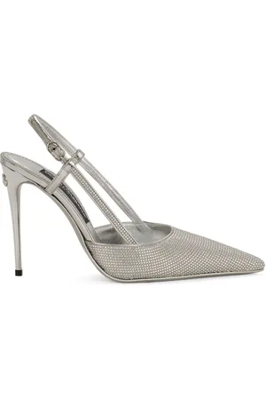 Dolce & Gabbana KIM DOLCE&GABBANA embellished satin slingback pumps