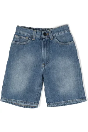 Palm Angels Logo-print denim shorts