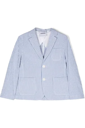 Aspesi Striped single-breasted blazer