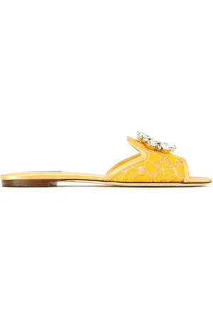 Dolce & Gabbana Rainbow Lace brooch-detail sandals