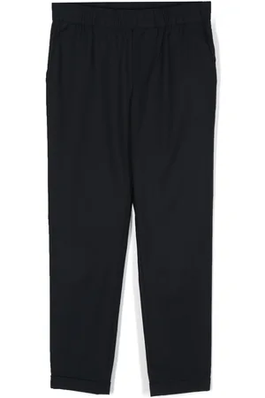 Emporio Armani Elasticated-waist straight-leg trousers
