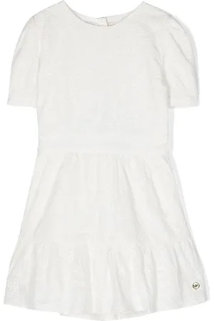 Michael Kors Ruffled-trim broderie dress