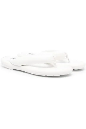 Maison Margiela Logo-print leather flip flops