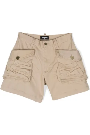 Dsquared2 Logo-plaque stretch-cotton shorts