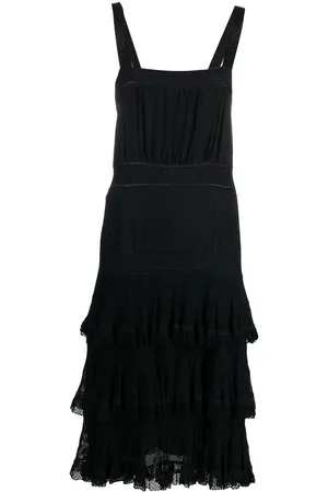 CHANEL 2005 layered ruffle dress