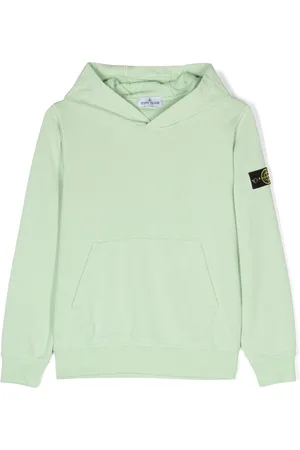 Stone Island Compass-patch cotton hoodie