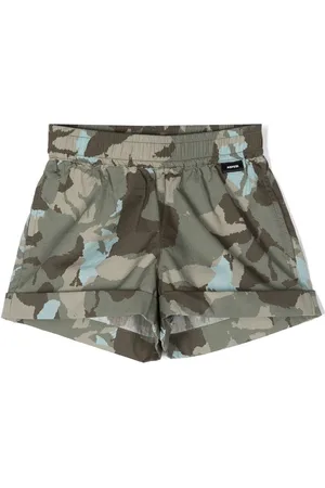 Aspesi Camouflage-print shorts