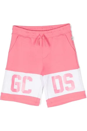 GCDS Logo-print cotton shorts