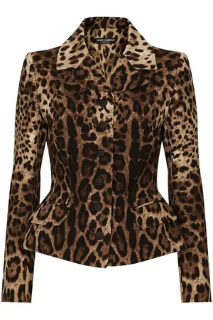 Dolce & Gabbana Leopard-print single-breasted blazer