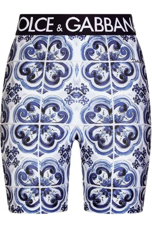 Dolce & Gabbana Majolica-print cycling shorts