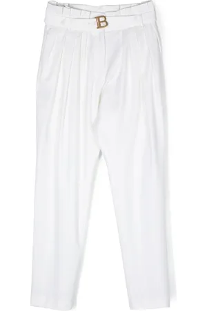 Balmain Pleat-detail wool trousers