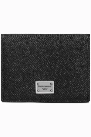 Dolce & Gabbana Logo-tag leather card holder