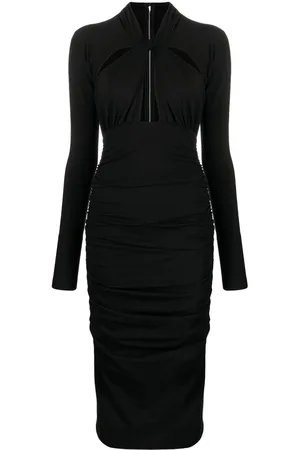 Dolce & Gabbana Cut-out draped midi dress