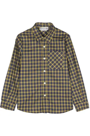 BONPOINT Check long-sleeved shirt