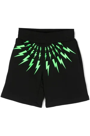 Neil Barrett Thunderbolt-print track shorts