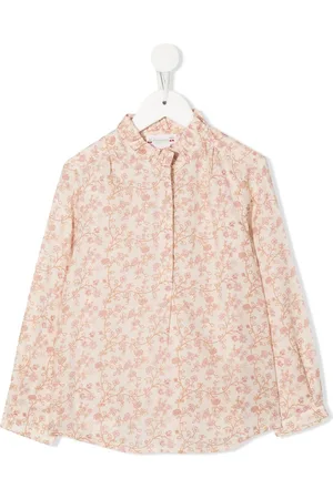 BONPOINT Floral-print long-sleeve shirt