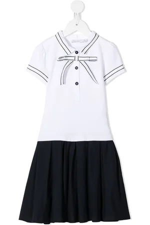 PATACHOU Bow-detail polo-collar dress