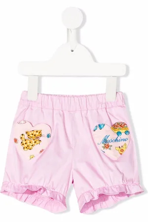 Moschino Logo-patch cotton shorts
