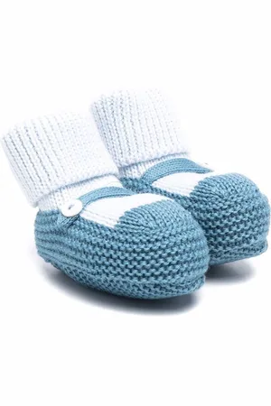 LITTLE BEAR Virgin wool knitted slippers