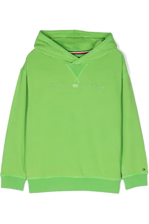 Tommy Hilfiger Embroidered-logo long-sleeved hoodie