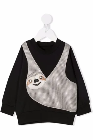 Wauw Capow by Bangbang Sloth-appliquéd jersey sweatshirt