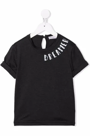 Brunello Cucinelli Slogan-print cotton T-shirt