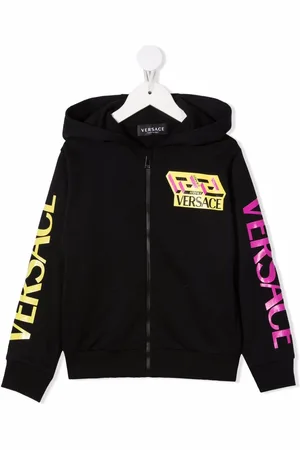 VERSACE Logo-printed hoodie